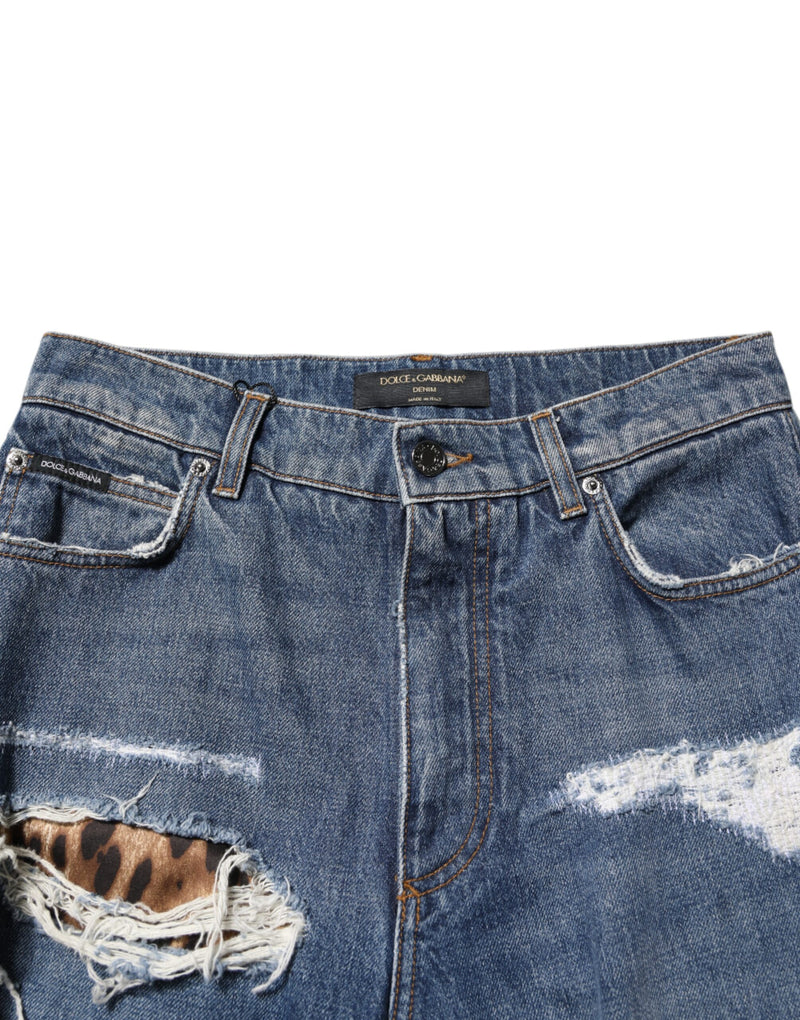 Dolce & Gabbana Jeans en Denim Tissé Bleu