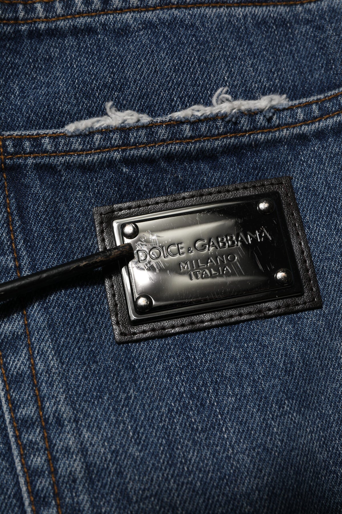 Dolce & Gabbana Jeans en Denim Tissé Bleu