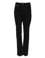 Dolce & Gabbana Jeans Femme Noir Boyfriend Évasés