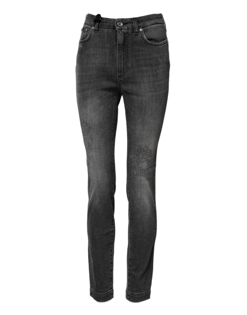 Dolce & Gabbana Dark Gray AUDREY Jeans - Élégance et Confort