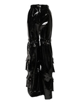 Dolce & Gabbana Pantalons Cargo Bootcut Taille Haute Noir