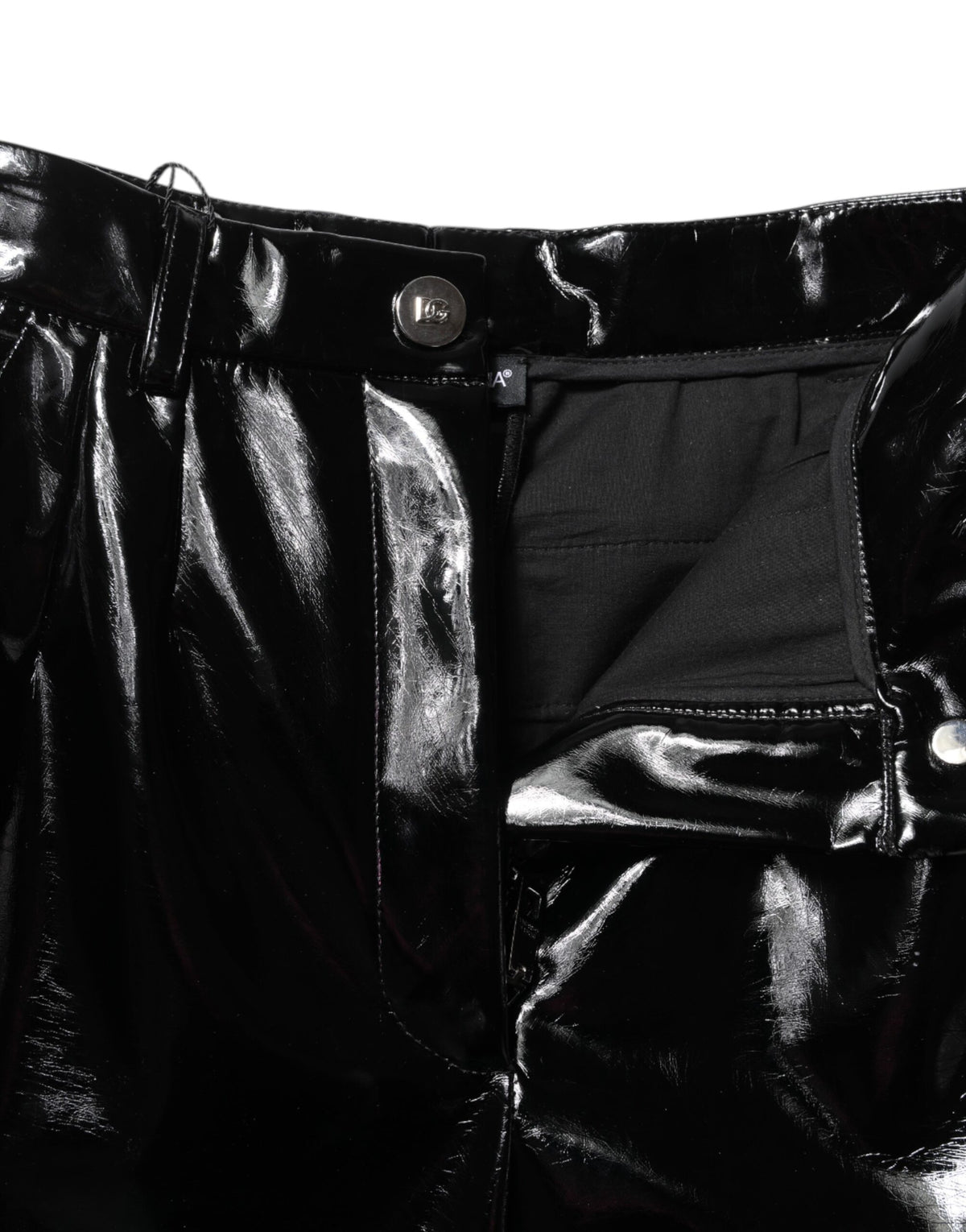 Dolce & Gabbana Pantalons Cargo Bootcut Taille Haute Noir