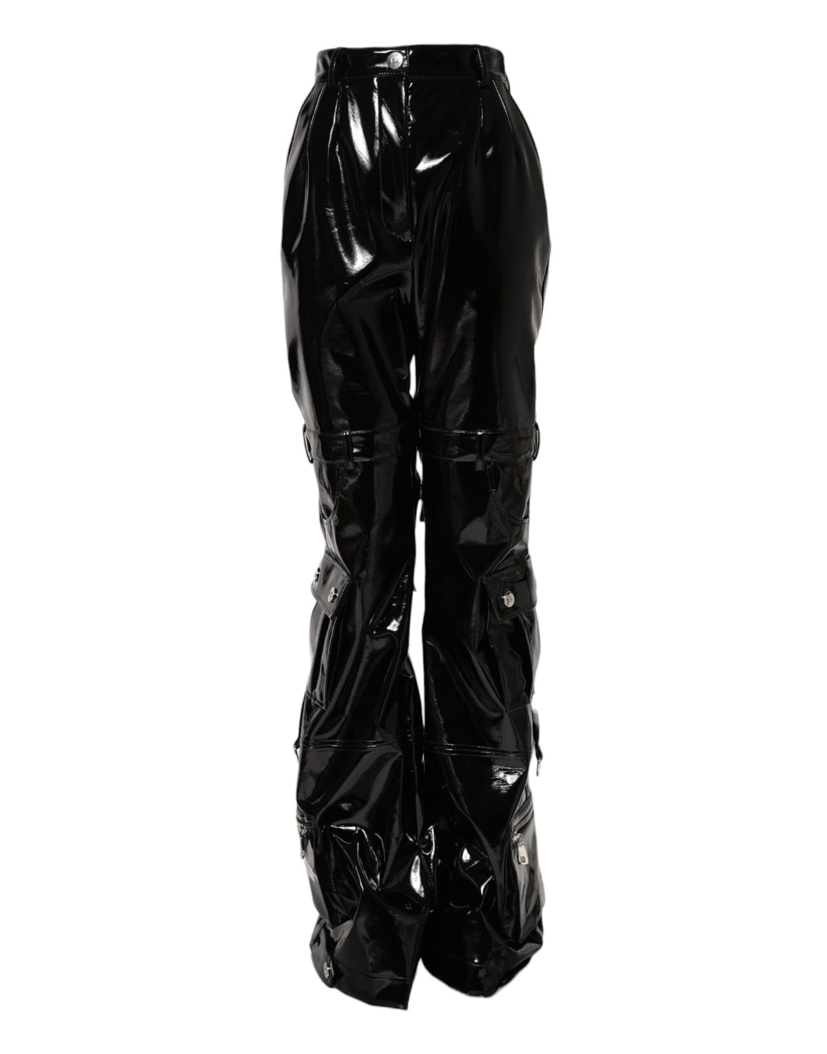 Dolce & Gabbana Pantalons Cargo Bootcut Taille Haute Noirs
