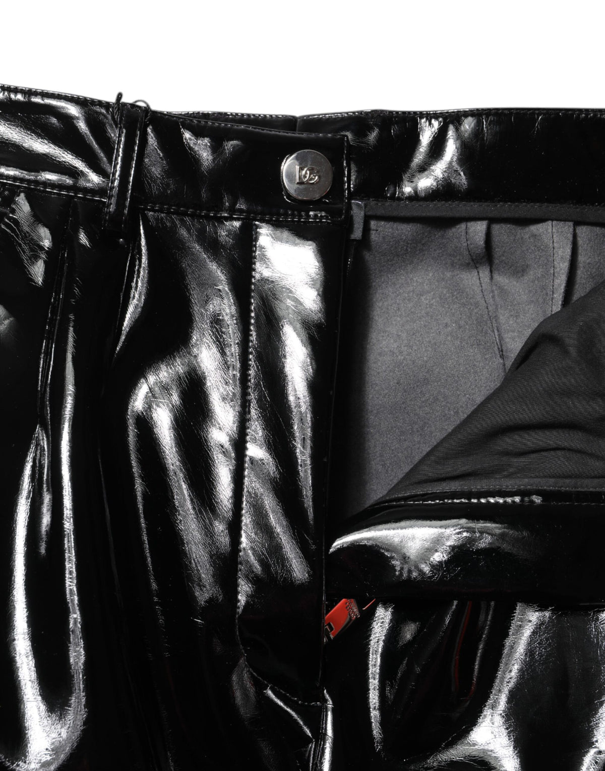Dolce & Gabbana Pantalons Cargo Bootcut Taille Haute Noirs