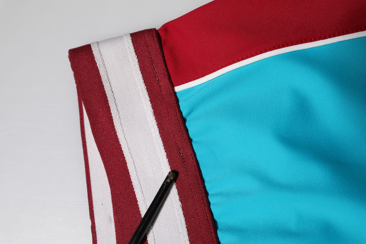 Dolce & Gabbana Blue Nylon Slim Fit Cropped Leggings