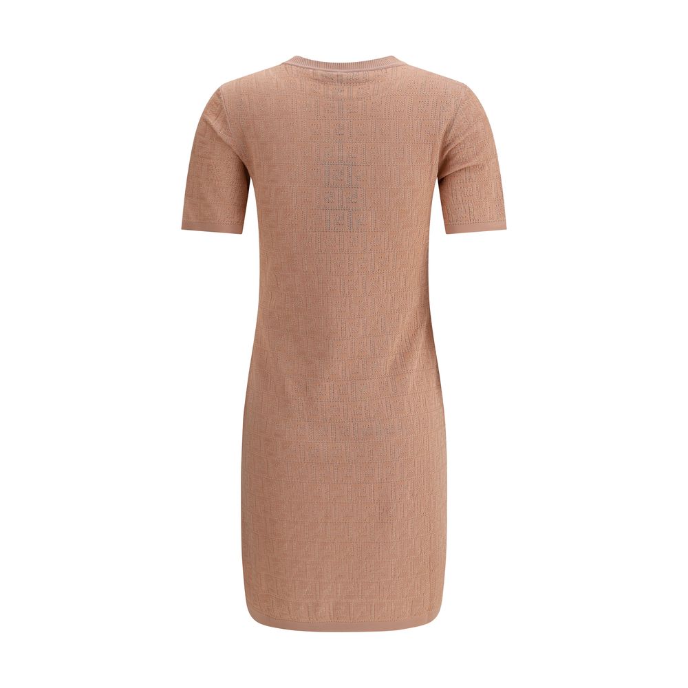 Fendi midi-jurk met FF-patroon