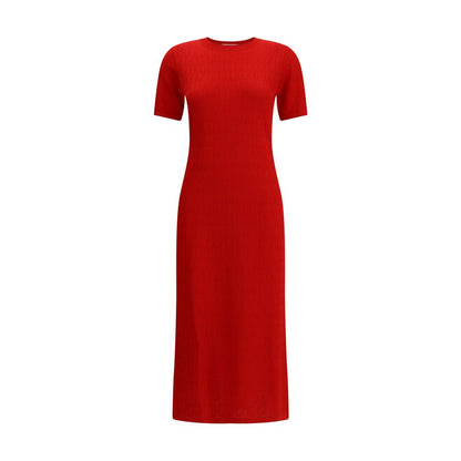 Robe mi-longue en tricot Fendi