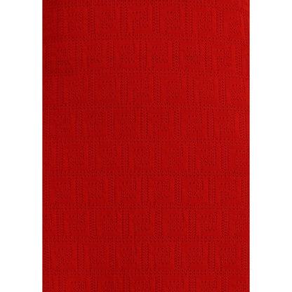 Robe mi-longue en tricot Fendi