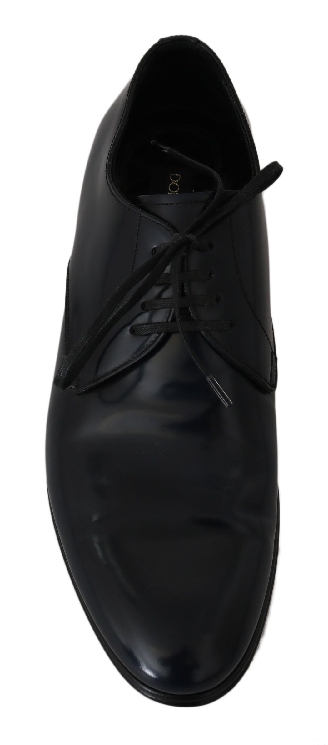Chaussures habillées Derby en cuir bleu Dolce & Gabbana pour homme