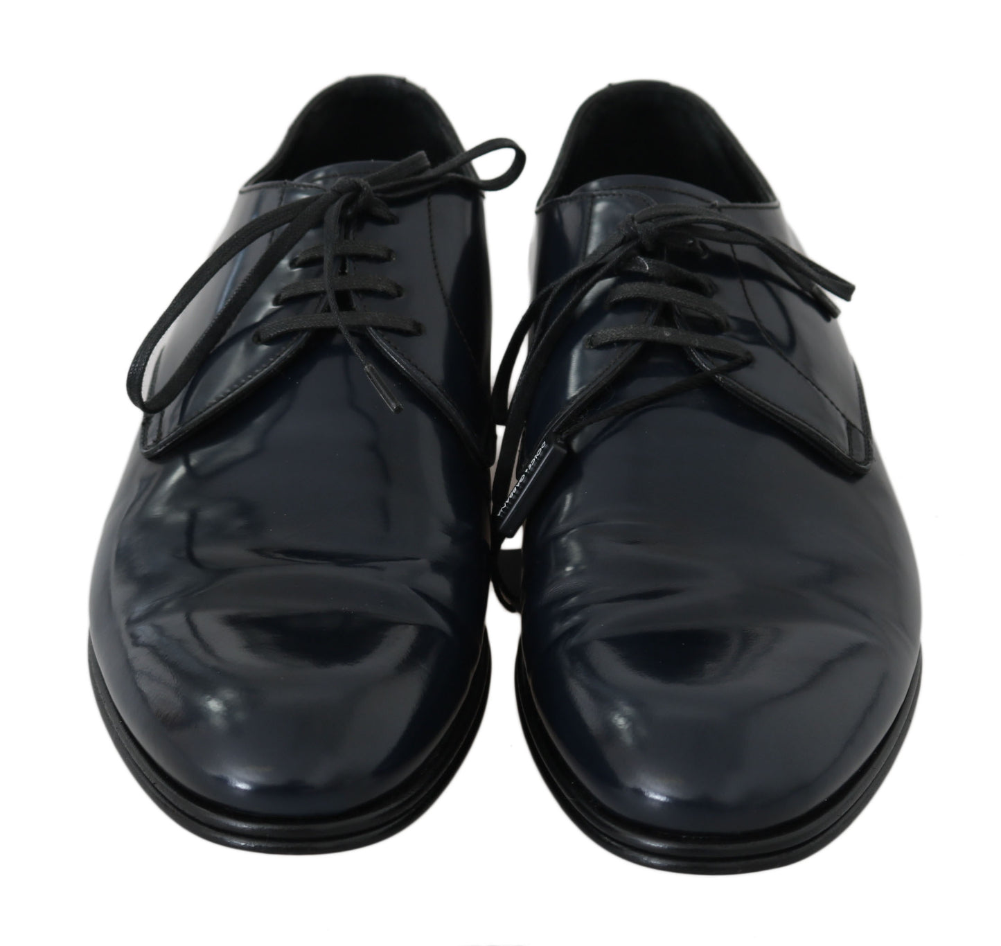 Chaussures habillées Derby en cuir bleu Dolce & Gabbana pour homme