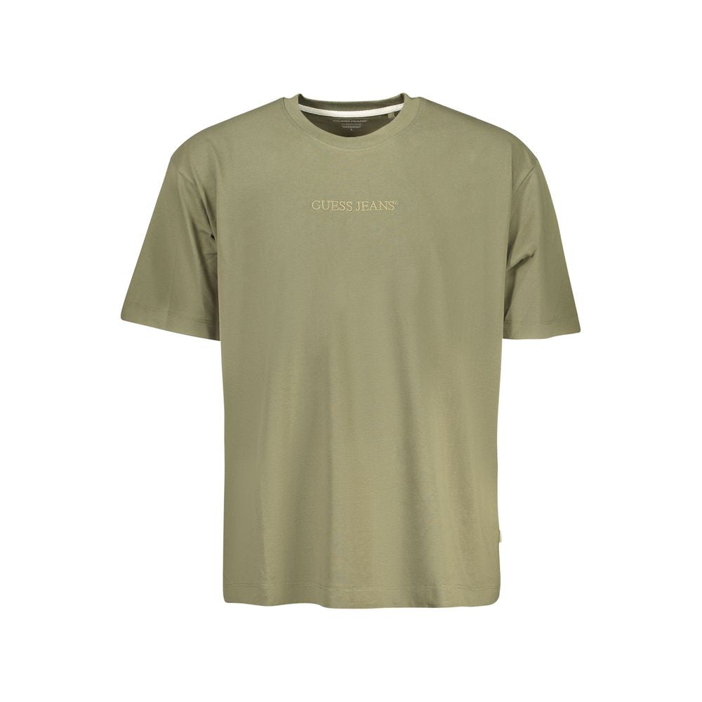 T-shirt en coton vert pour homme Guess Jeans