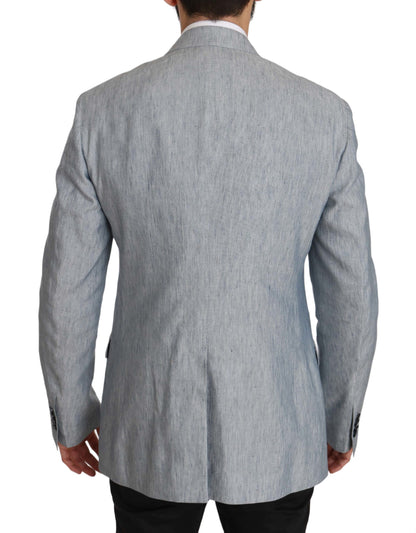 Dolce & Gabbana Veste, Blazer, Manteau NAPOLI en lin bleu