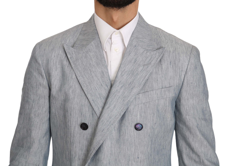Dolce &amp; Gabbana Veste, Blazer, Manteau NAPOLI en lin bleu