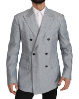 Dolce &amp; Gabbana Veste, Blazer, Manteau NAPOLI en lin bleu