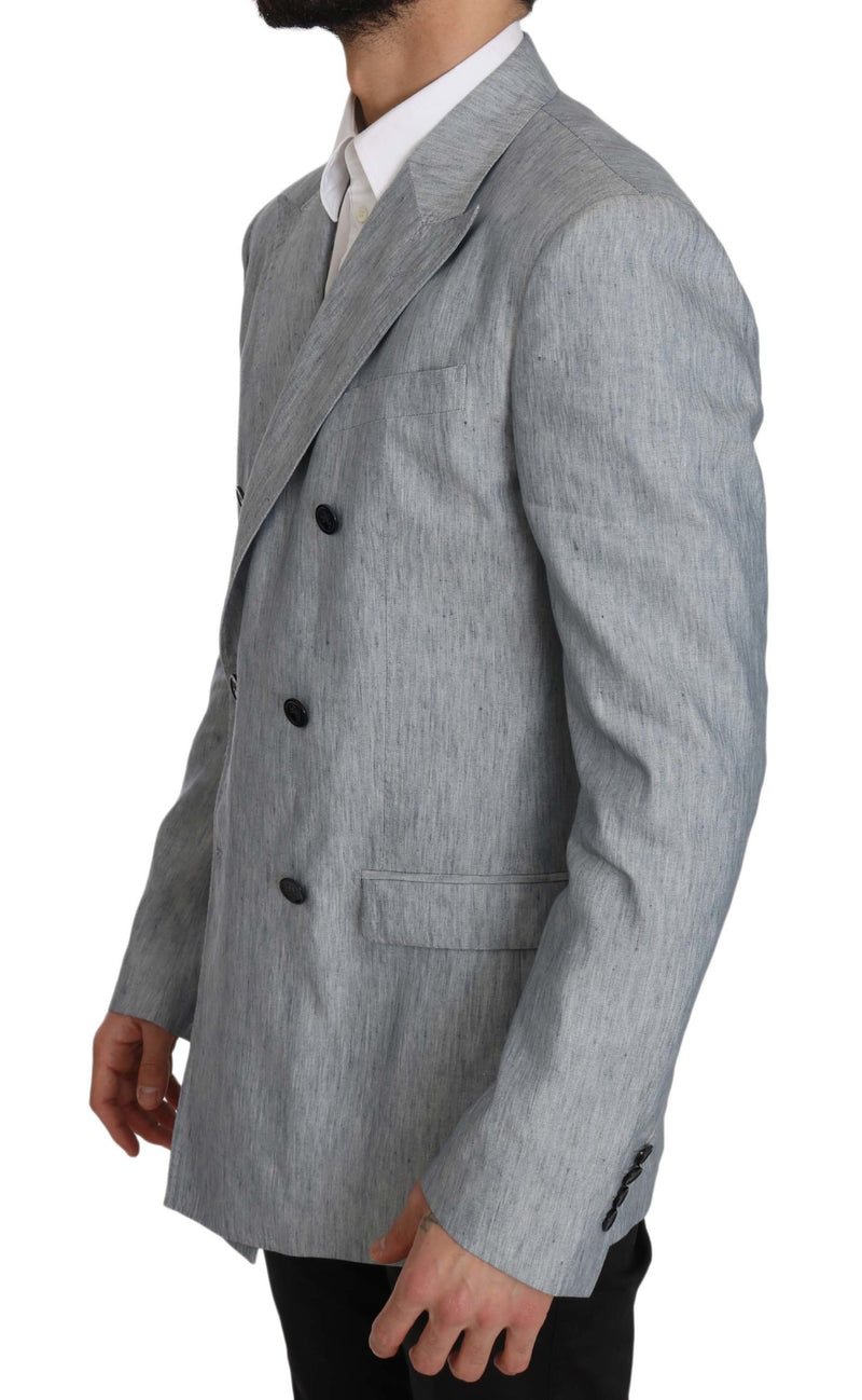Dolce &amp; Gabbana Veste, Blazer, Manteau NAPOLI en lin bleu
