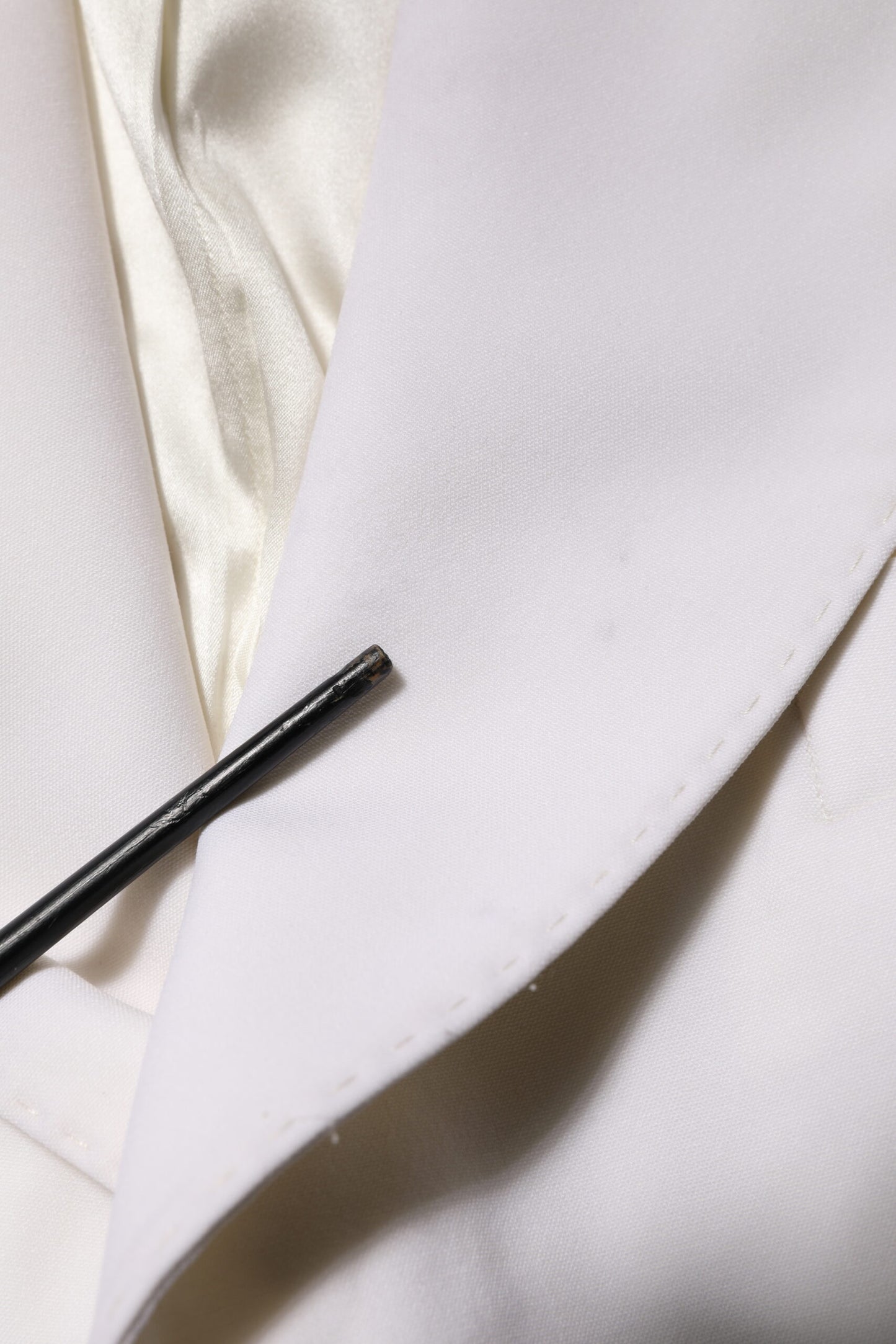 Dolce & Gabbana White Wool Single Breasted Women Coat Jacket