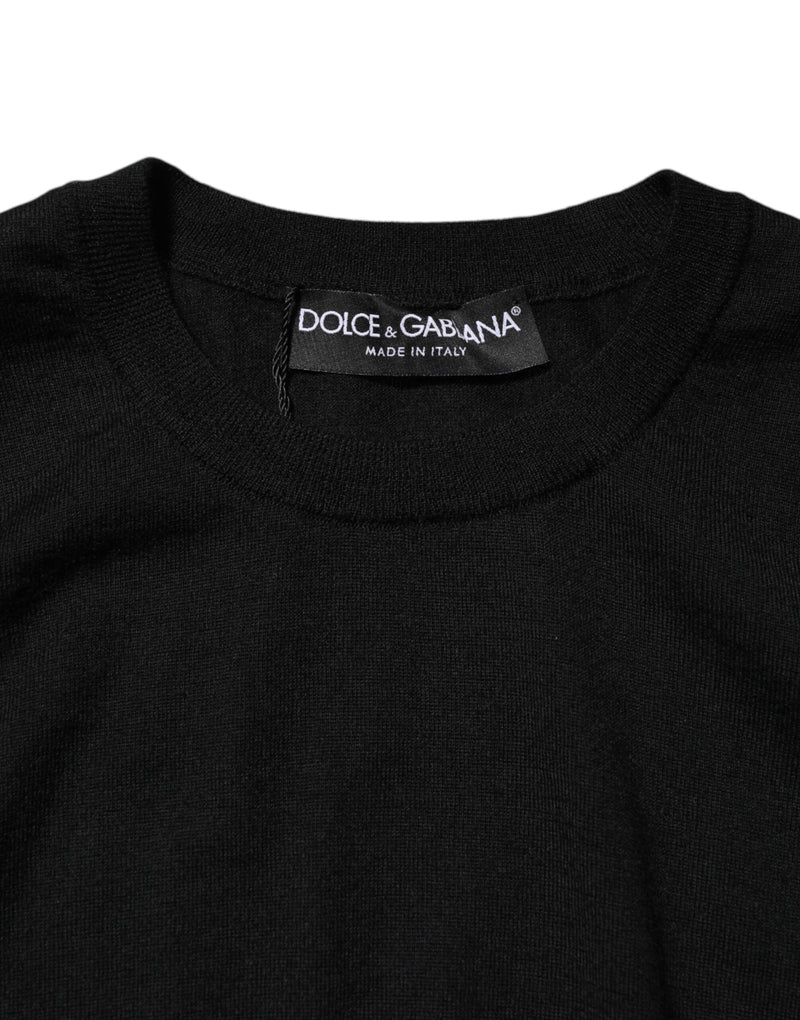 Dolce & Gabbana Black Cashmere Sleeveless Tank T-shirt