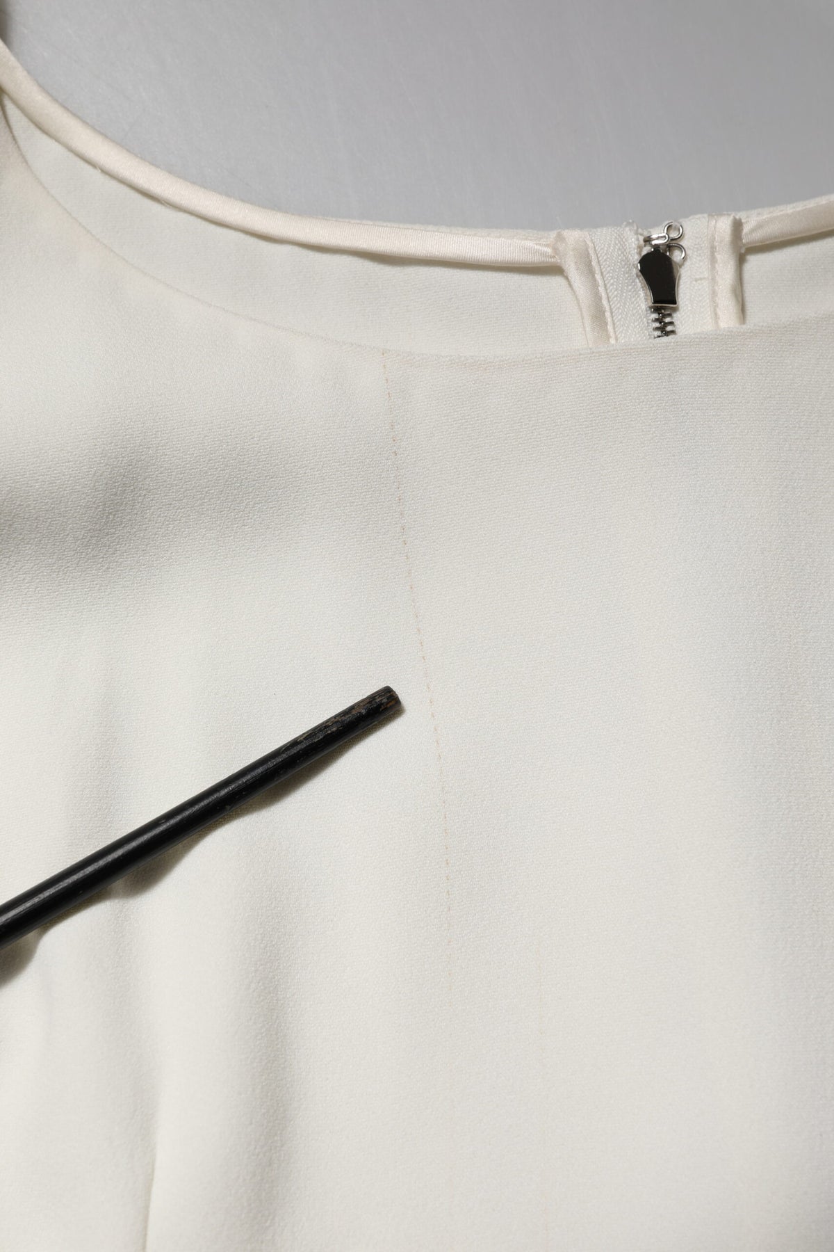 Dolce & Gabbana Blouse à Col Rond Blanc à Manches Courtes