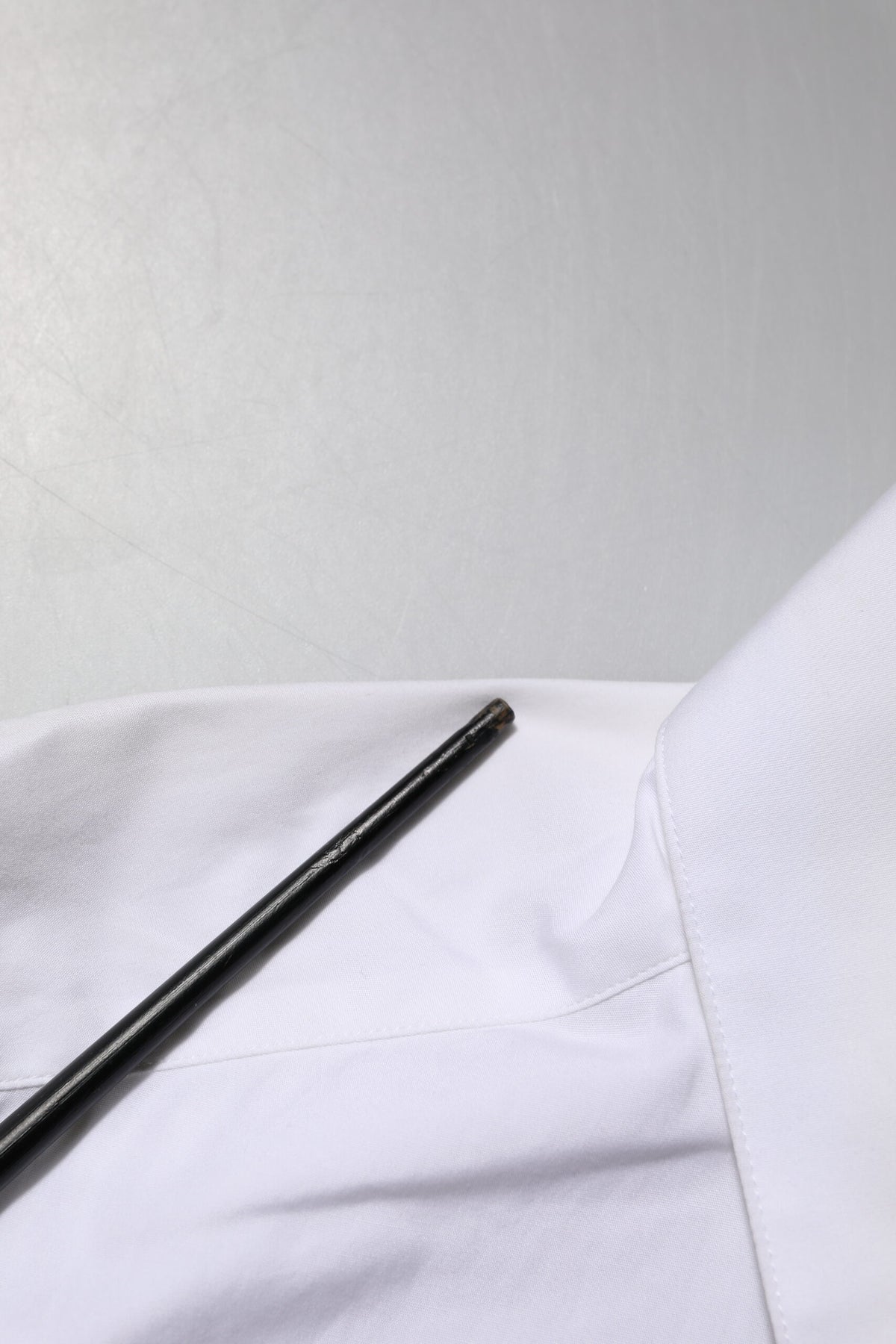 Dolce & Gabbana Chemise Blanche à Col Cristal Éclairé