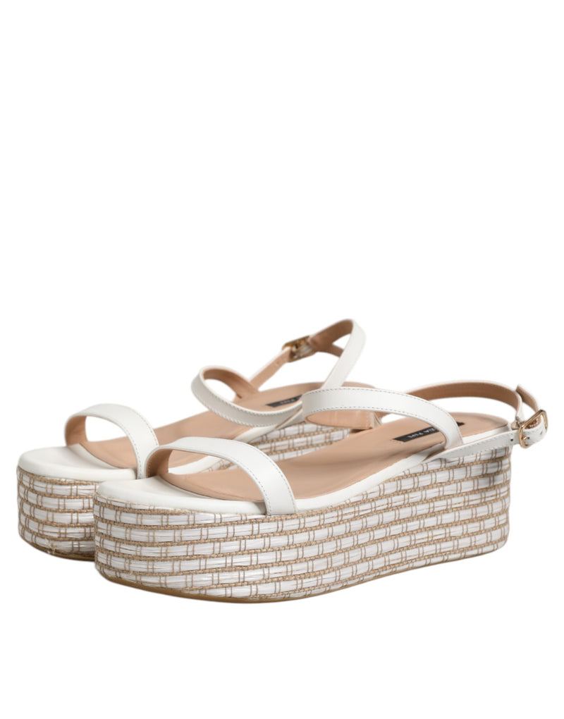 Patrizia Pepe Sandales Espadrilles Blanches à Bride Cheville pour Femme