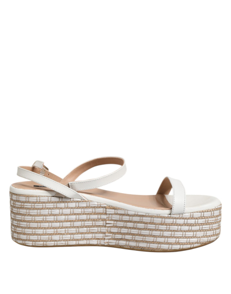 Patrizia Pepe Sandales Espadrilles Blanches à Bride Cheville pour Femme