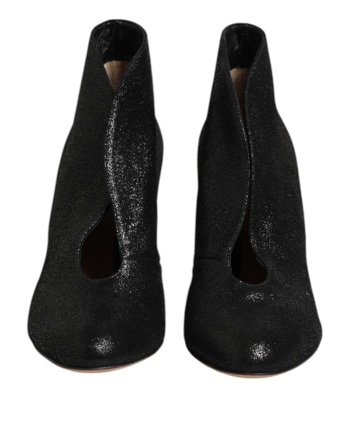 Gianvito Rossi Metallic Black Pump Stiletto Heels
