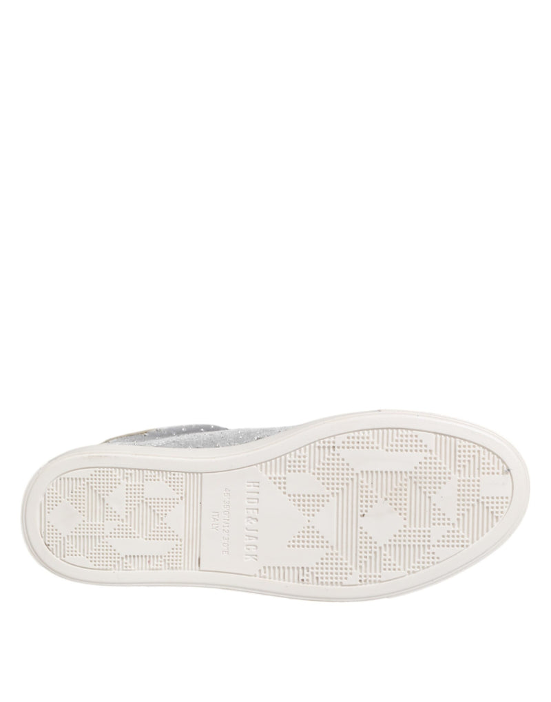 HIDE & JACK Gray Suede Low Top Lace Up Sneakers