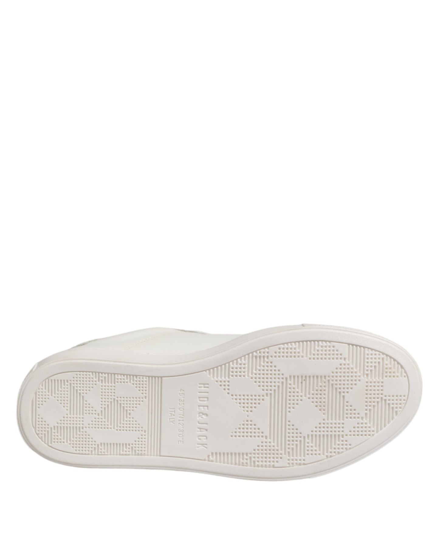 Sneakers basses en cuir blanc à lacets HIDE & JACK