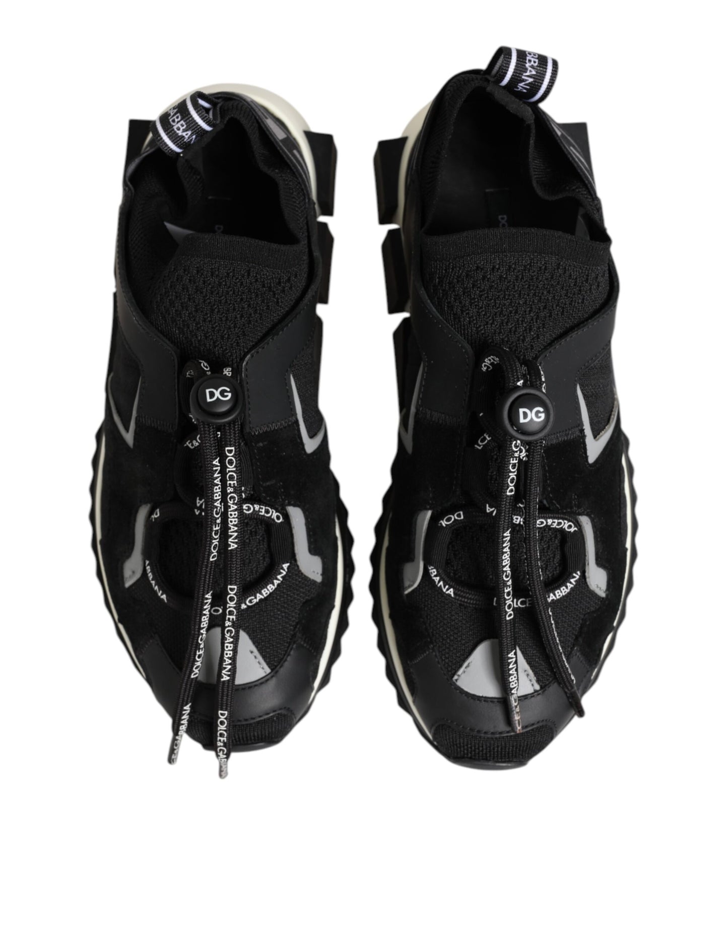 Dolce & Gabbana Sorrento Sneakers in zwart en wit met logo