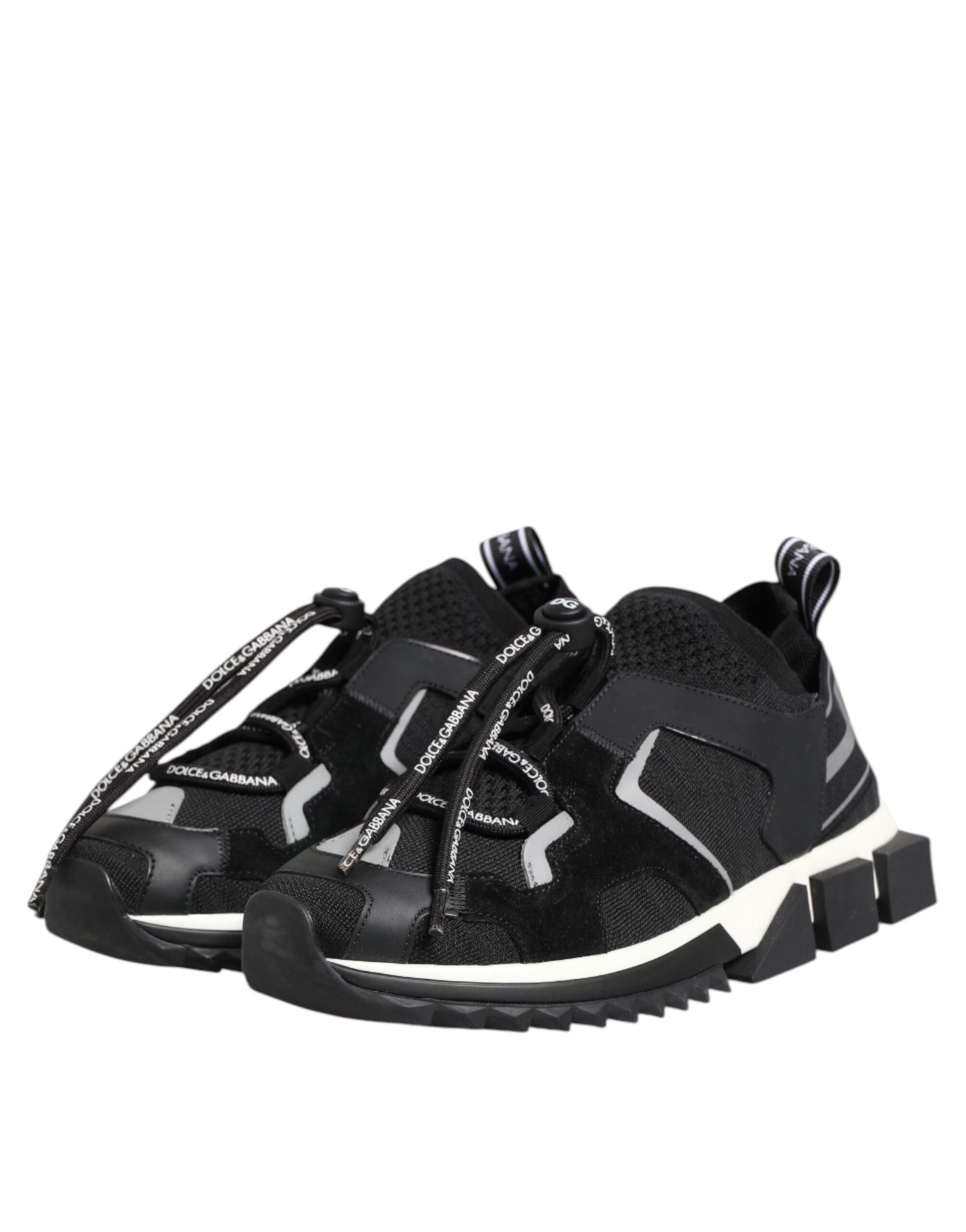 Dolce & Gabbana Sorrento Sneakers in zwart en wit met logo