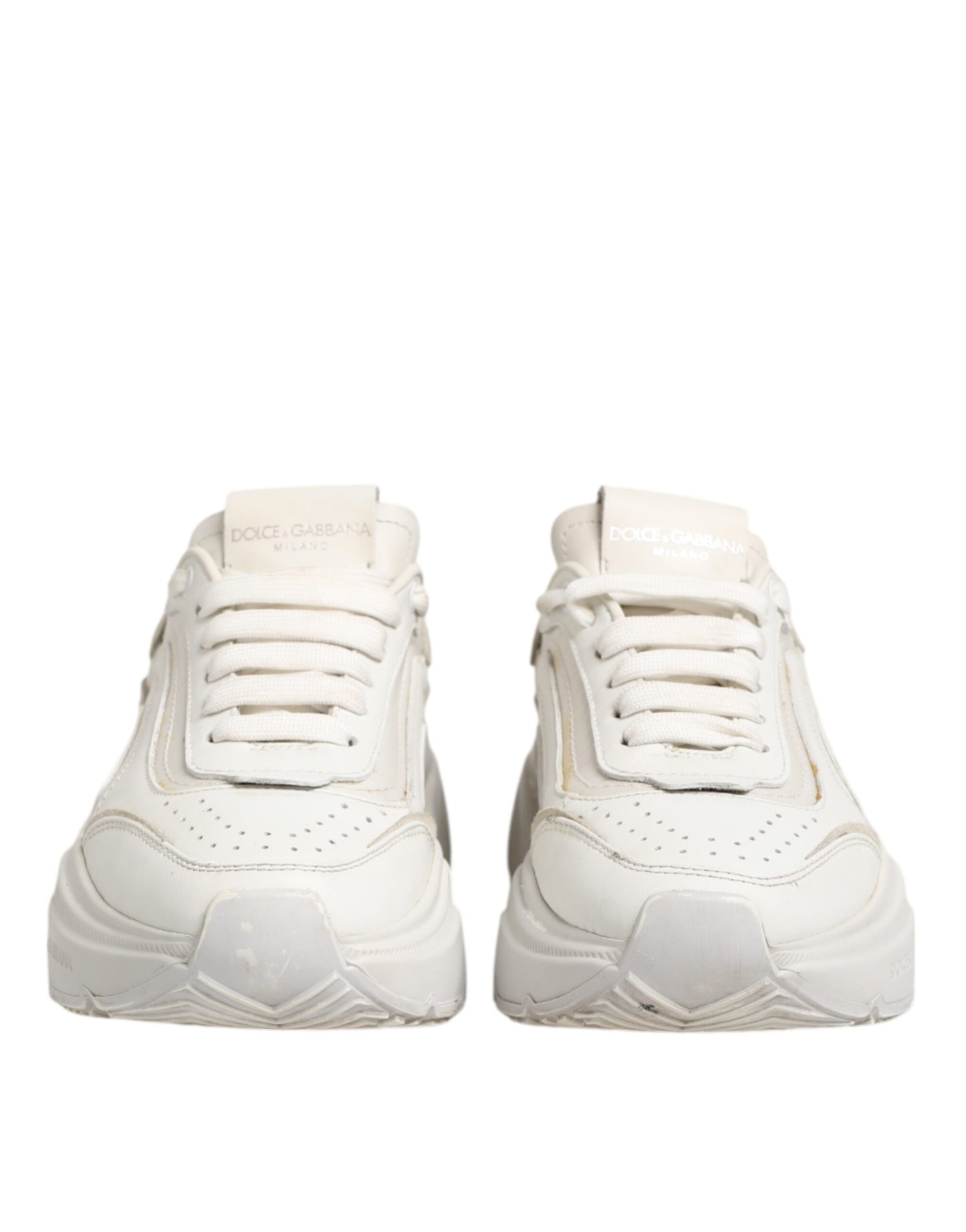 Sneakers DAYMASTER en cuir de veau blanc de Dolce & Gabbana