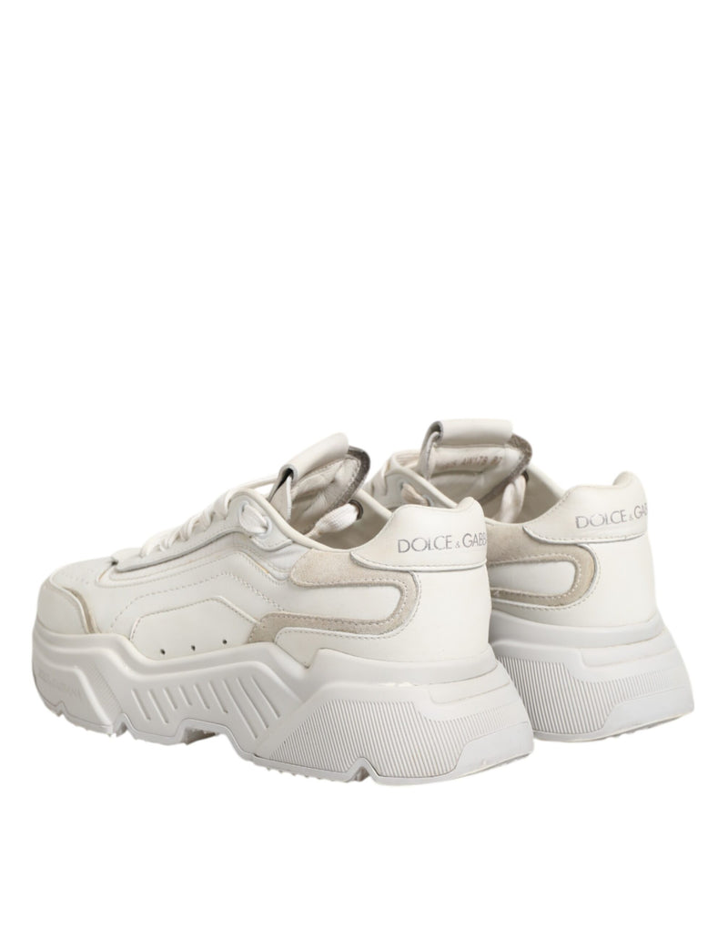 Dolce & Gabbana White DAYMASTER Calf Leather Sneakers