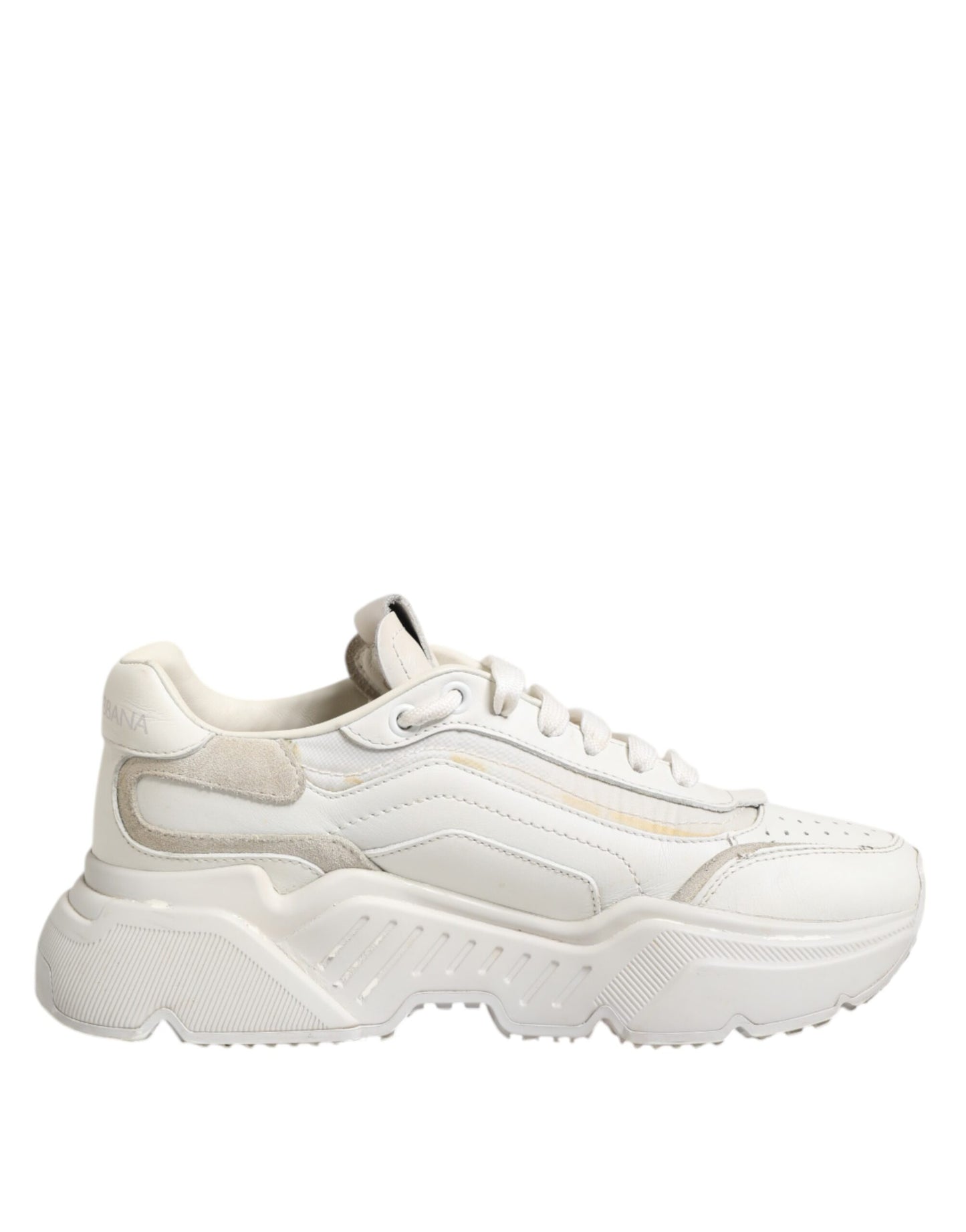Sneakers DAYMASTER en cuir de veau blanc de Dolce & Gabbana