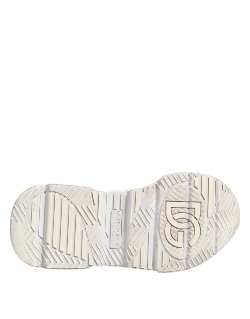Dolce & Gabbana White DAYMASTER Calf Leather Sneakers