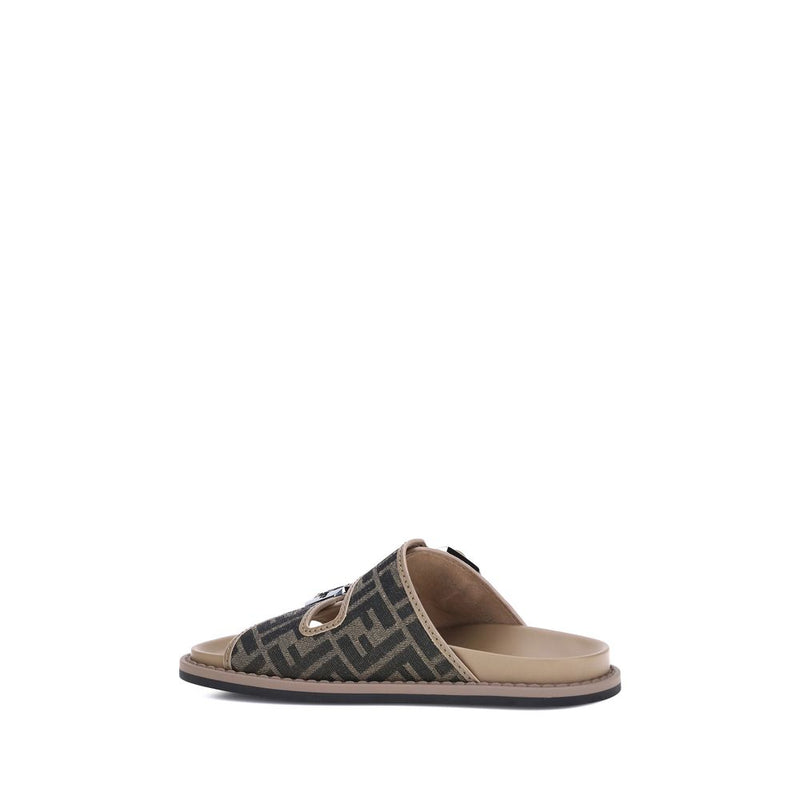 Fendi FF Sandals - Sandales en cuir luxueuses pour hommes