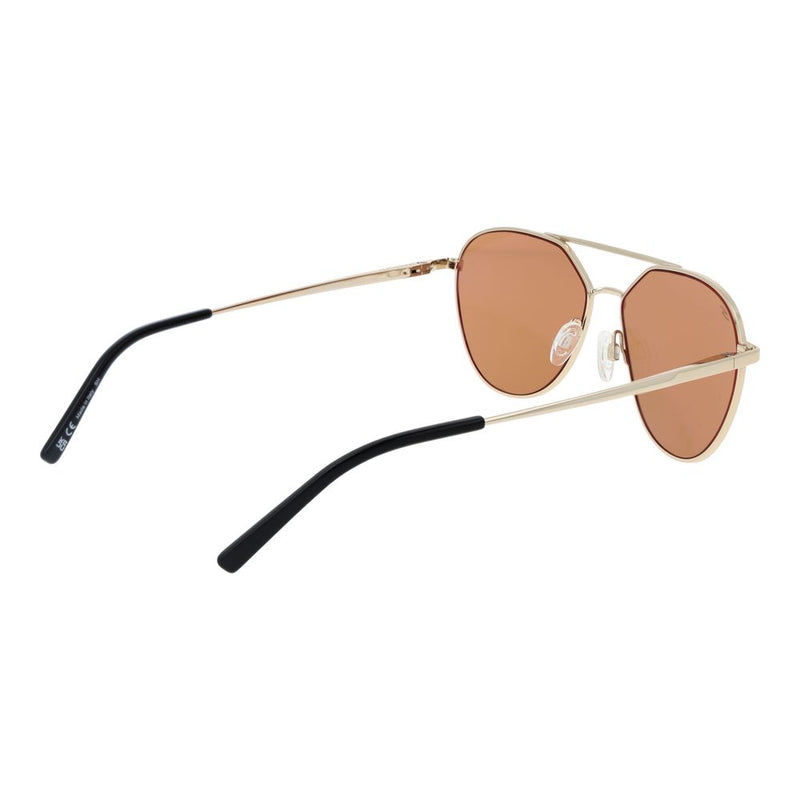 Serengeti Gold Unisex Sunglasses - Aviator Style with UV Protection