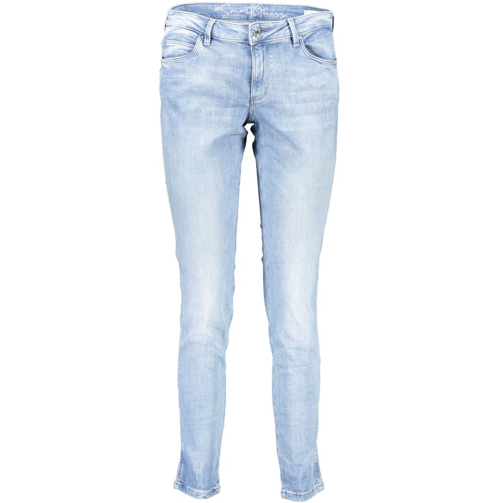 Guess Jeans Femme - Jean Skinny en Coton Bleu