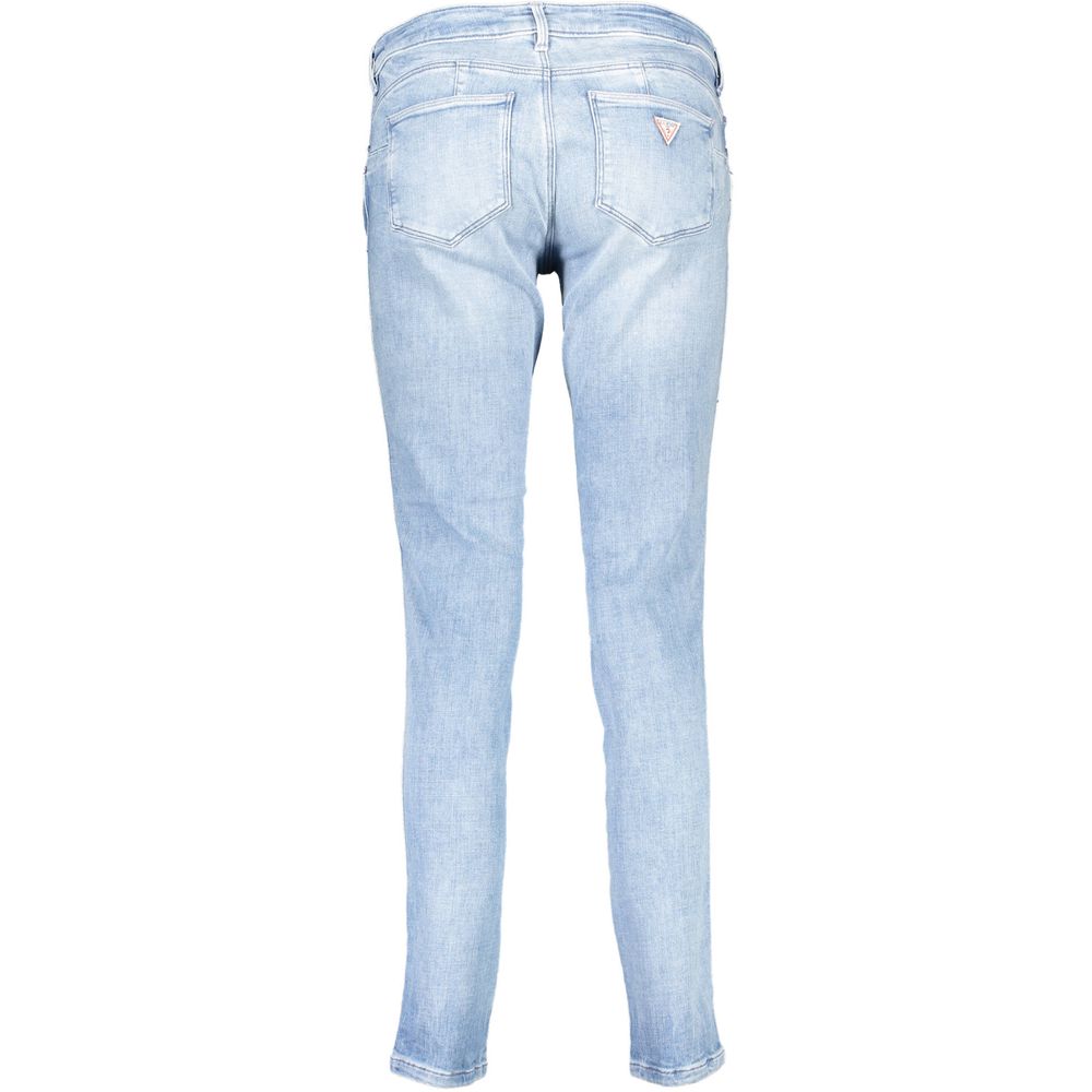 Guess Jeans Femme - Jean Skinny en Coton Bleu