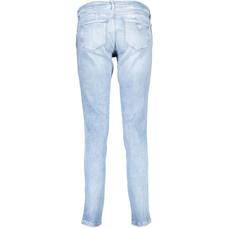 Guess Jeans Femme - Jean Skinny en Coton Bleu