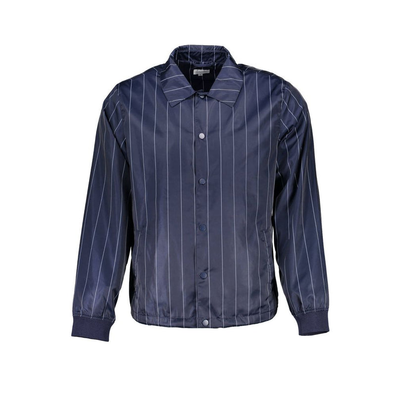 Gant Blue Polyester Men Jacket - Sophisticated Style