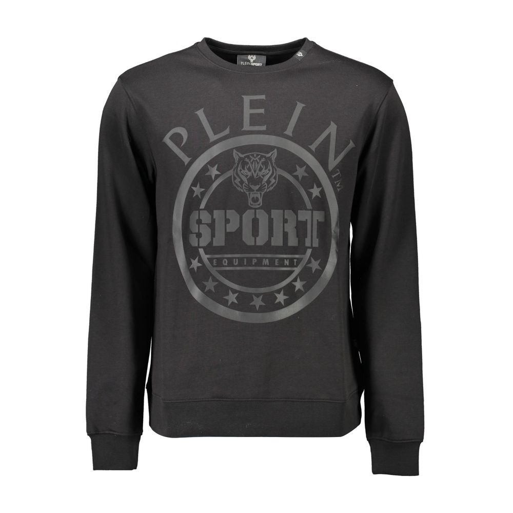 Pull en coton noir pour homme Plein Sport