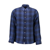 Gant Blue Cotton Shirt - Regular Fit with Button-Down Collar