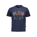 T-shirt en coton bleu Plein Sport