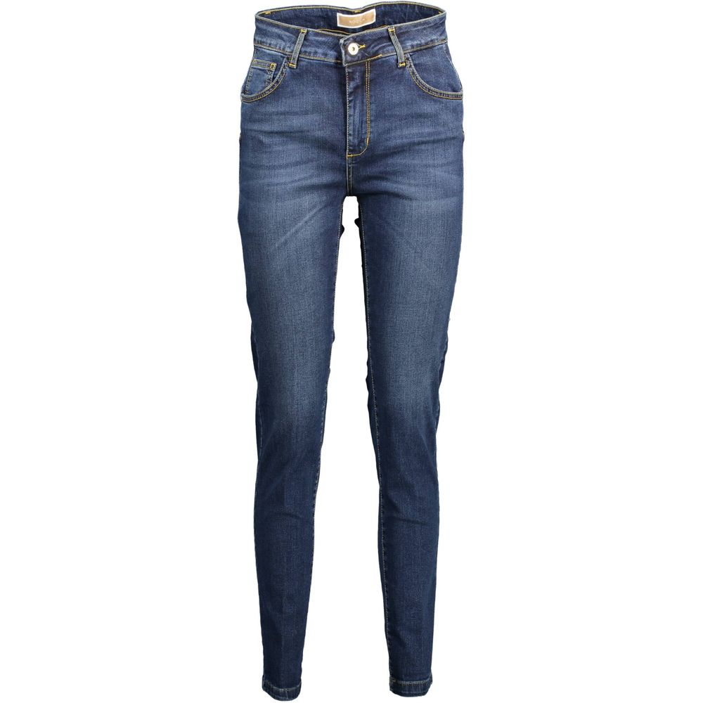 Kocca Blue Cotton Women Jean - Chic 5-Pocket Design