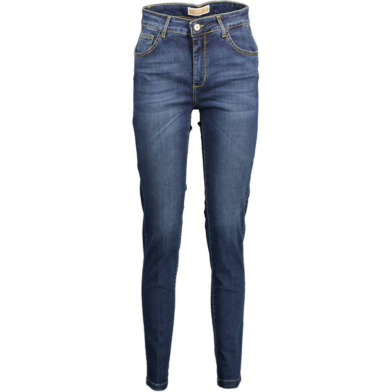 Kocca Blue Cotton Women Jean - Chic 5-Pocket Design