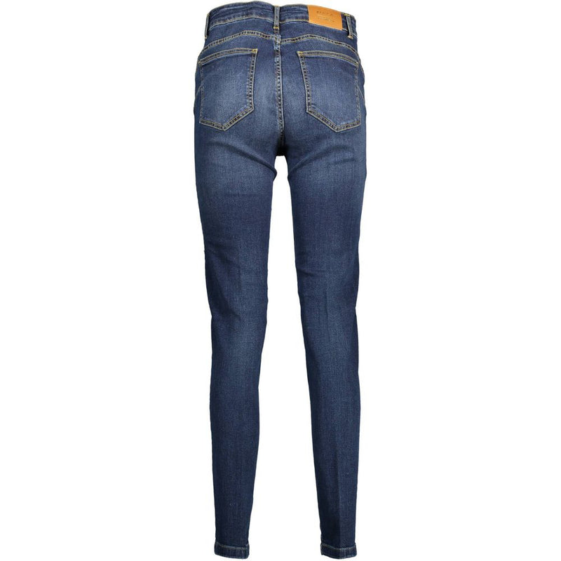 Kocca Blue Cotton Women Jean - Chic 5-Pocket Design