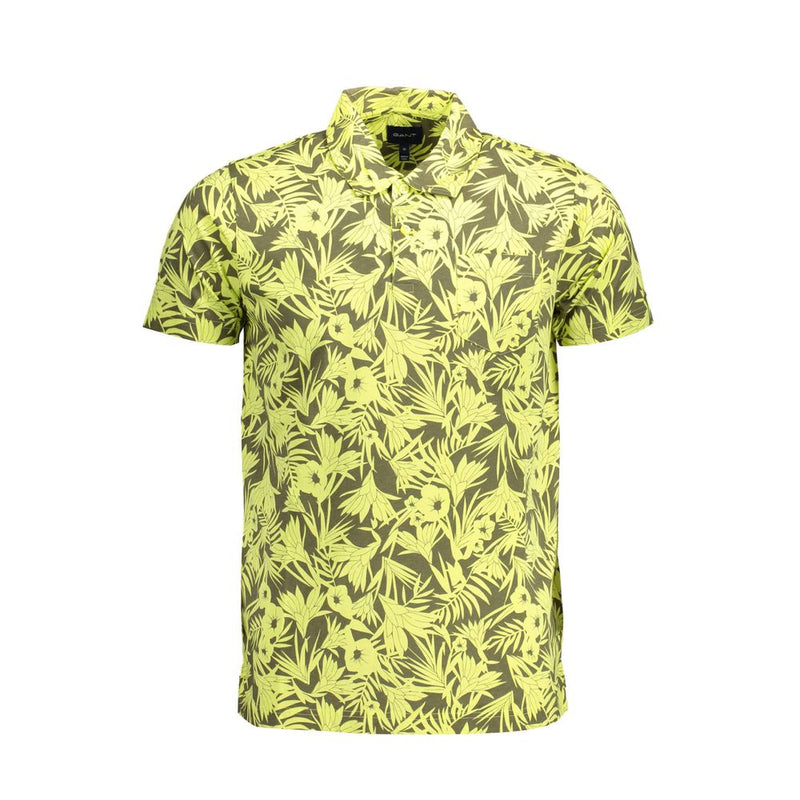 Gant gele katoenen poloshirt