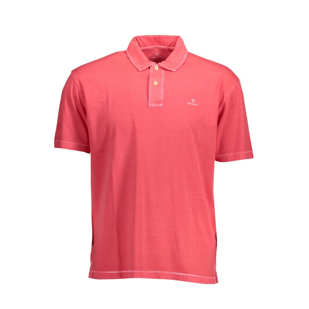 Gant Polo Shirt en Coton Rose pour Homme