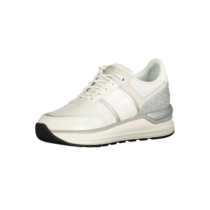 U.S. POLO ASSN. Women's White Polyester Sneakers - Confort et Style