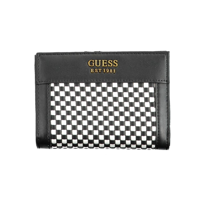 Guess Jeans Black Polyethylene Wallet - Élégant et Pratique